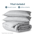 thumbnail image 7 of Bare Home Luxury Duvet Cover and Sham Set - Premium 1800 Collection - Ultra-Soft - Full, Heather Pewter, 3-Pieces, 7 of 7