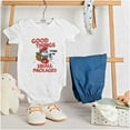 thumbnail image 3 of Santa Papa Smurf Christmas Presents Romper Boys or Girls Infant Baby Brisco Brands 18M, 3 of 7