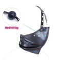 thumbnail image 5 of Sex Toy for Couple SM Leather Hood Half Face Mask,Head Harness Strap Muzzle Mask Gag,Slave BDSM Bondage Silicone Ball Gag Erotic, 5 of 5