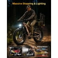 thumbnail image 3 of Jasion Thunder Pro Electric Bike for Adults, 750W Rated Motor 52V 20Ah Removable Battery, 26'' x 4'' Fat Tire E-Mountain Bicycle, APP Control Bluetooth, UL2849, Camo, 3 of 9