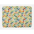 thumbnail image 1 of Abstract Bath Mat, Colorful Large Drop Dots Pattern in Various Tones Retro Funky Fashion Graphic, Non-Slip Plush Mat Bathroom Kitchen Laundry Room Decor, 29.5 X 17.5 Inches, Multicolor, Ambesonne, 1 of 2