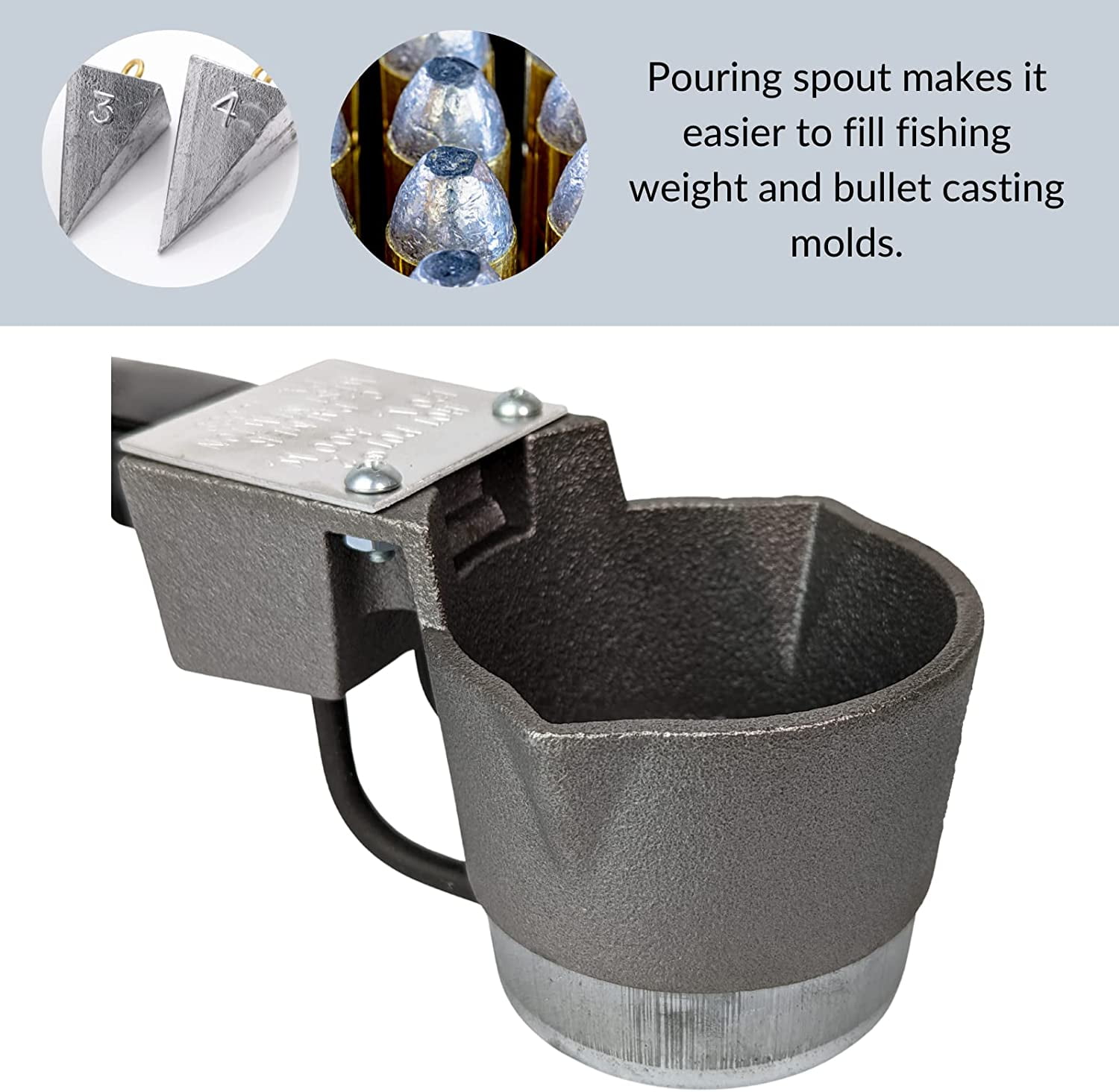 Do-It Hot Pot 2, Melts Lead Ingots Quickly, Electric Melting Pot for Lead, 4 Pound Capacity, Lead Melting Pot for Fishing Weight Molds & Bullet  Casting Molds