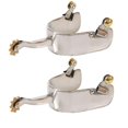 thumbnail image 1 of Jacks 10469 Stainless Steel Equitation Offset Spurs, 1 of 1