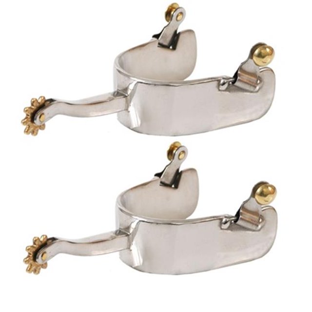 Jacks 10469 Stainless Steel Equitation Offset Spurs
