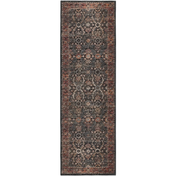 Dalyn Jericho Area Rug JC1-Charcoal JC1CH2X10 Charcoal, 2'6" x 10'