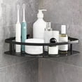 thumbnail image 2 of 1pc Bathroom Storage Rack, Free Punch Bathroom Storage Rack, Triangular Toilet Wall Mounted Kitchen Storage Rack, 2 of 5