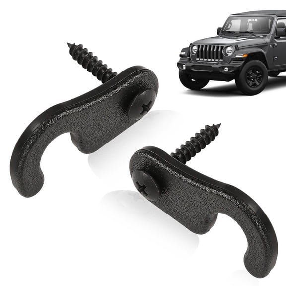 PIT66 Sun Visor Clips 2 PCS, Fit for  Jeep Wrangler JK JL JT 2008-2022