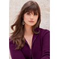 thumbnail image 3 of Cardigan con Capucha y Cierre para Mujer Talla Grande Roaman's 6X Color Rubor, 3 of 6