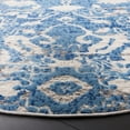 thumbnail image 3 of SAFAVIEH Shivan Venice Abstract Area Rug, Blue/Ivory, 6'7" x 6'7" Round, 3 of 8