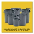 thumbnail image 3 of Vented Round Brute Container, 44 gal, Plastic, Yellow | Bundle of 2, 3 of 10