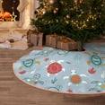 thumbnail image 5 of Sikiie Sea Turtle Nativity Christmas Tree Skirt, Jesus Christian Winter Holiday Tree Mat Decoration(30-48IN)48", 5 of 6