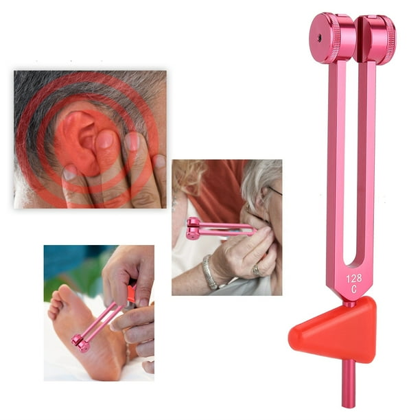 Set De Diapasones Curativos De 128 Hz Con Martillo - 6 Unidades De Acero Inoxidable, Para Relajación, Yoga Y Afinación - Incluye Bolsa De Terciopelo