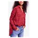 thumbnail image 2 of Free People Break My Stride - Camiseta con botones para mujer, color rojo, XS, 2 of 2