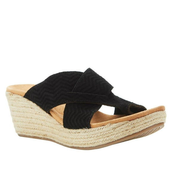 Minnetonka Becka Suede Wedge Platform Sandal