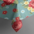 thumbnail image 4 of Pioneer Flower Floral Print Pattern Rectangle Tablecloth 60"x102", Waterproof Polyester Table Cloth, Wipeable Spillproof for Dining Camping Indoor Outdoor, 4 of 6