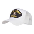thumbnail image 2 of US Army Retired Logo Patched Mesh Cap - White OSFM, 2 of 5