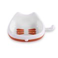 thumbnail image 2 of PP Animal Forma Caja Doble Capa Doble Funda Lavable Drenaje Lavable Almacenamiento Interior Bandeja Accesorios con gancho de cola naranja blanco Inevent HA011952-02, 2 of 7