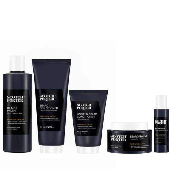 Scotch Porter Superior Beard Collection &amp;acirc;&amp;#128;&amp;#147; Cleanse, Moisturize, Soothe &amp; Style while Encouraging Growth for a Fuller/Healthier-Looking Beard &amp;acirc;&am