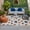 Off-White, Navy, Red, Gold, variant on Beige Independence Day Outdoor Rug for Patio/Deck/Porch, Non-Slip Large Area Rug 5 x 8 Ft, American Stars 250th Anniversary Indoor Outdoor Rugs Washable Area Rugs, Camping Rug Carpet Runner