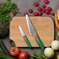 thumbnail image 5 of KINGSTONE 2-Piece Kitchen Knife Set with Gift Box, Stainless Steel Chef Knives with Christmas Pattern, Ergonomic Cutlery Set, Round Tip Safety Knives for Home Cooking, 5 of 8
