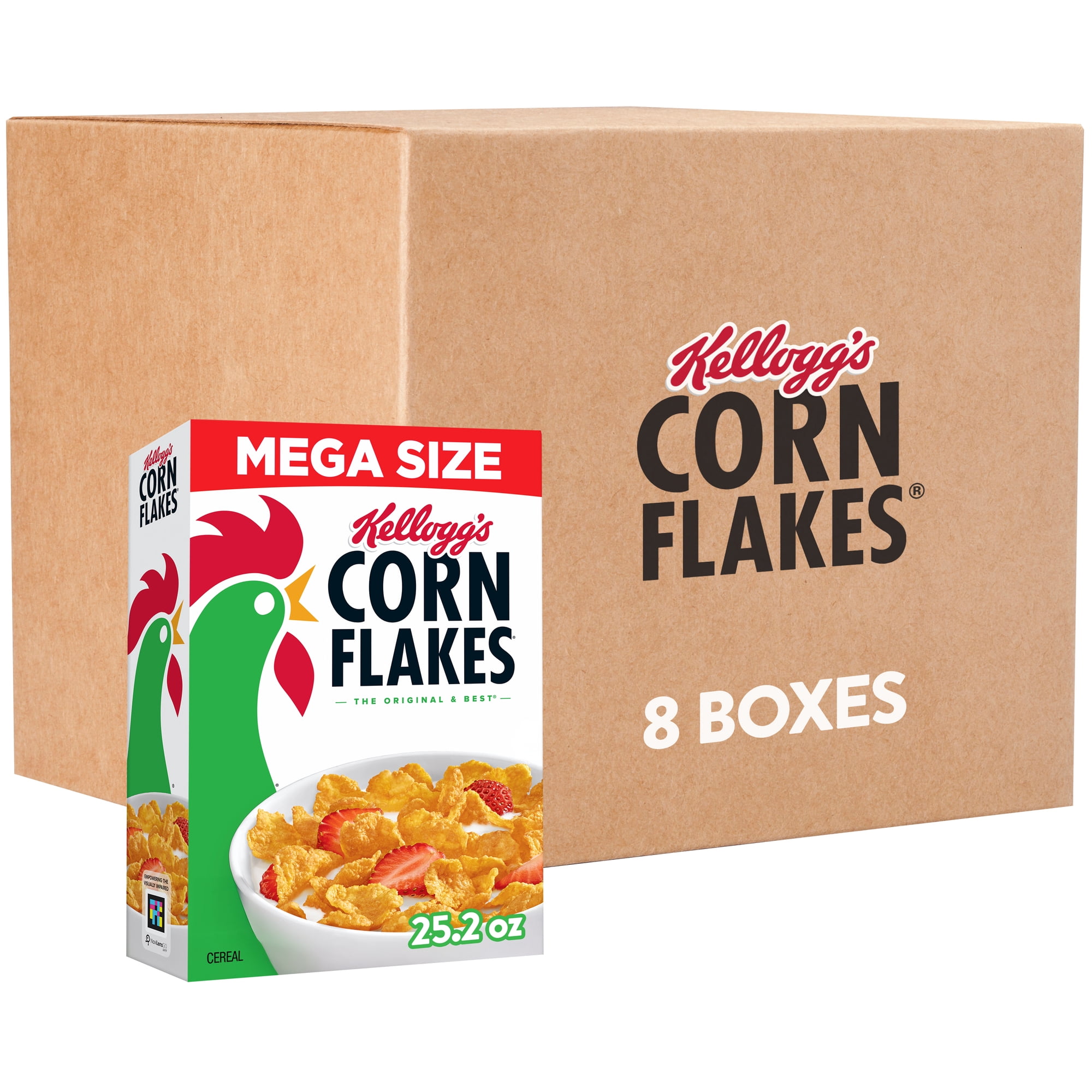 (8 pack) Kellogg's Apple Jacks Original Breakfast Cereal, 15g Whole Grains, 8.9 oz