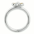 thumbnail image 2 of 925 Sterling Silver Citrine Flower Stackable Ring Stone Gemstone Birthstone November, 2 of 8
