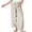 Beige, variant on Palazzo Pants for Women Trendy Barrel Sweatpants Ladies' Casual Loose with Elastic Waistband and Wide Leg Pants with Pockets Beige S