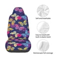 thumbnail image 4 of Daiia Paint Butterflies Printed Car Seat Cover - Waterproof & Sweatproof - Universal Fit, Machine Washable, Non-Slip - Seat Protector for Car, Truck, SUV, Van (1 Pack), 4 of 5