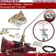 thumbnail image 1 of American Shifter  4L60 Shifter Kit Chrome 23 in. E Brake Cable Clamp Trim Kit Dipstick for F423C, 1 of 1