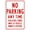 Warning Sign 2, variant on No Parking Any Time Violators Towed Sign - 8"x12" Metal Security Tin Warning Sign, Parking Fine Decor for Street Business Home Outdoor Indoor