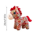 thumbnail image 2 of Horse Plush Toys Huggable Cushion Cuddly Pillow Cushion Stuff Dolls Plush Plushie Must Have Cute Toy For Holidays Stuffed Animals Valentine'S Day/Birthday/Holiday Black - 20cm, 2 of 6