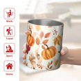 thumbnail image 5 of 12oz Coffee Tumblers Fall Pumpkins Leaves Pattern Stainless Steel Vacuum Insulated Travel Tumbler Coffee Cups Mug with Lid and Straw with Cleaning Brush for Cold & Hot Drinks, 5 of 5
