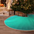 thumbnail image 6 of Kdxio Turquoise Light Blue Print Christmas Tree Skirt Christmas Xmas Tree Skirts Mat for New Year Holiday Christmas Party Decorations-48", 6 of 7