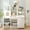White, variant on S-HOME 50.6" Cat Tower With Storage Space, Litter Box Enclosure, House, Hammock, And Sisal Scratcher
