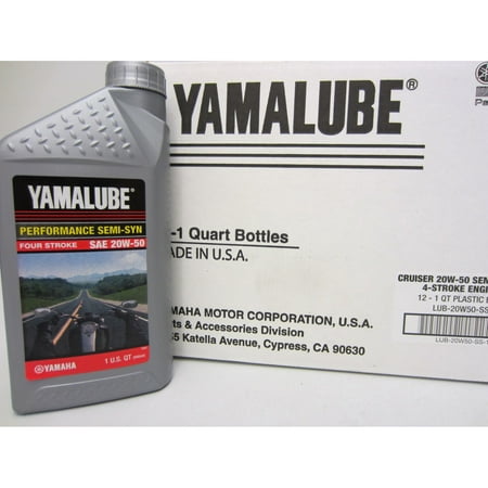 Yamaha Yamalube Semi Synthetic Motorcycle Engine Oil 32oz Quart