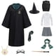 thumbnail image 3 of Disfraz de Cosplay de capa de Harris para niños y adultos, disfraz de Slytherin para niñas, disfraz de Halloween para escuela de magia, capa de hechicería para hombres y mujeres, bufanda, 3 of 5