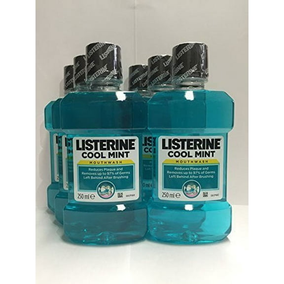 Listerine Antiseptic Mouthwash Coolmint, COOLMINT 8.5oz 250ml(Pack of 6)