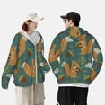 thumbnail image 4 of Lsque Knitted Woodland Squirrel UPF 50+ Lightweight Sun Protection Men's Women's Long Sleeve Shirt, Hoodie Performance -3X-Large, 4 of 9