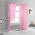 thumbnail image 4 of Chanana Translucent Curtains 72 Inches Long 1 Panel, Transparent Voile Sheer Curtain Double Rod Pocket Gauze Drapes for Living Room Bedroom Window Sliding Glass Door Treatment, W52 x L84, 4 of 7