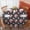 Pioneer Flower Floral-1, variant on Pioneer Flower Floral Print Pattern Round Tablecloth 70"x70", Wrinkle Resistant Wipeable Table Cover for Kitchen Dining Room Picnic Patio and Party