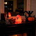 thumbnail image 2 of Halloween Mini Glow In The Dark Ghost Figurines 3 Pack Tiny Resin Spooky Statue for Fall Tabletop Decor and Halloween Party Supplies, 2 of 7