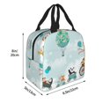 thumbnail image 2 of Bingfone Animals Riding Across The Sky Print Lunch Bag Insulated Lunch Box, Small Leakproof Cooler Food Lunch Containers Reusable High Capacity Lunch Tote Bags for Work, Travel, Outdoor, 2 of 6
