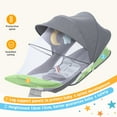 thumbnail image 6 of SACVON Portable Baby Swing, 5 Speed & Bluetooth Music, with Remote Control for Indoor Outdoor Use, for Infants 0-6 Months, Dark Gray, 6 of 11