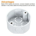 thumbnail image 4 of 2Pcs Conduit Box Junction Box Eight Holes with Cover, M4 Screws for Hose, 4 of 5
