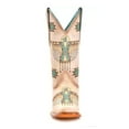thumbnail image 3 of CORRAL Adult Female White-Turquoise Embroidery Square Toe Western Boots, Size: 5 (Z5219-5), 3 of 5