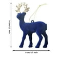 thumbnail image 3 of Christmas Ornaments Reindeers Xmas Reindeer Decorations Indoor Flocked Reindeer Ornaments Deer Lover Gifts for Tables, Fireplace, Stairs Home Decor, 3 of 3