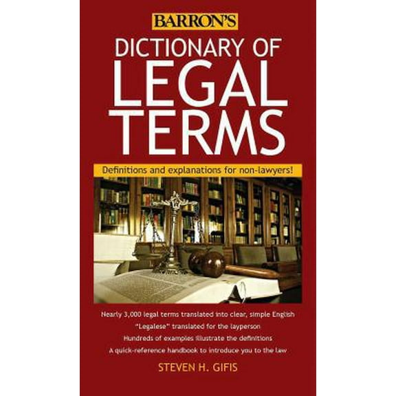 Pre-Owned Dictionary of Legal Terms: Definitions and Explanations for Non-Lawyers (Paperback) 1438005121 9781438005126
