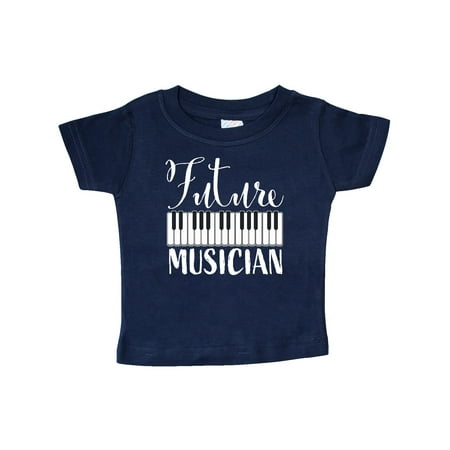 

Inktastic Future Musician- piano music Gift Baby Boy or Baby Girl T-Shirt