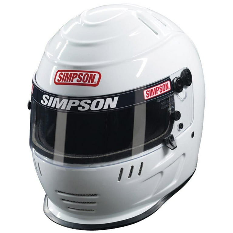 SIMPSON SAFETY White Youth Snell SA 2010 JR Speedway Shark Helmet