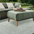 thumbnail image 4 of Superior Two-Toned Braided Indoor/ Outdoor Area Rug, Fog Green/ White, 6' x 9', 4 of 7
